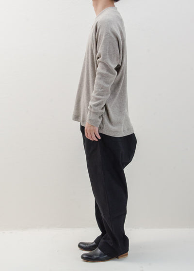 JAN-JAN VAN ESSCHE "TEE#70" GRAY MELE YAK PANCAKE JERSEY