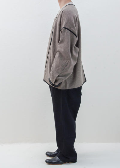 JAN-JAN VAN ESSCHE "JACKET#44" NATURAL BROWN YAK WOOL