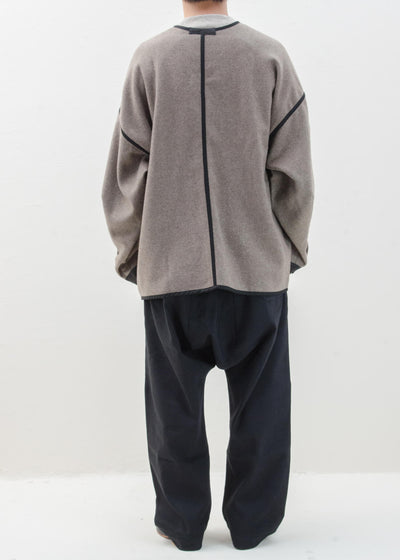 JAN-JAN VAN ESSCHE "JACKET#44" NATURAL BROWN YAK WOOL