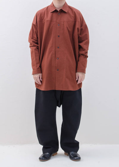 JAN-JAN VAN ESSCHE "SHIRT#85" REDWOOD COTTON/YAK FLANNEL