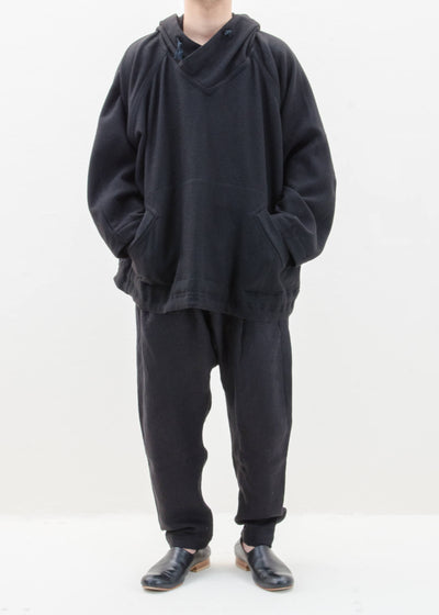 JAN-JAN VAN ESSCHE "JACKET#45" BLACK YAK WOOL