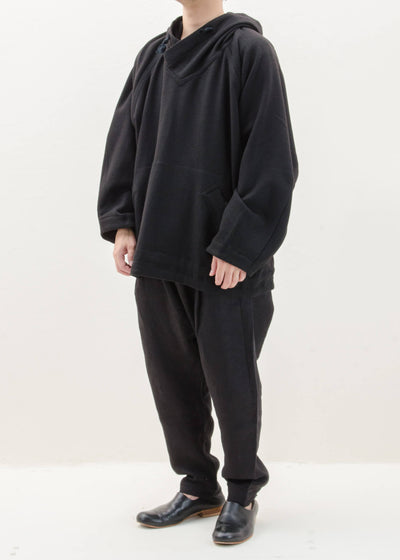 JAN-JAN VAN ESSCHE "JACKET#45" BLACK YAK WOOL