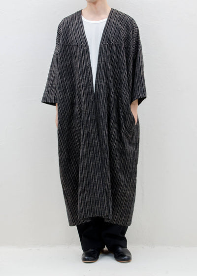JAN-JAN VAN ESSCHE "TUNIC#29" STRIPED COTTON CLOTH