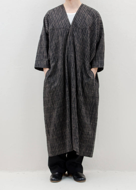 JAN-JAN VAN ESSCHE "TUNIC#29" STRIPED COTTON CLOTH