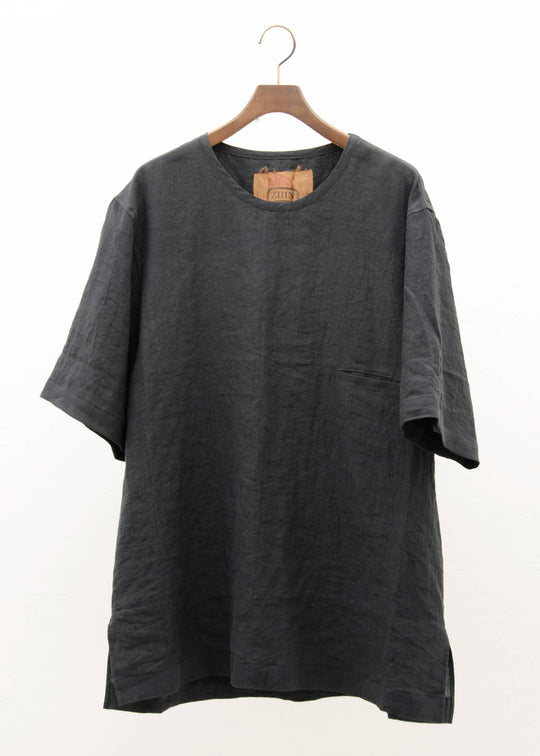ZIIIN / "AVENO" One Pocket Loose Tunic / BLACK