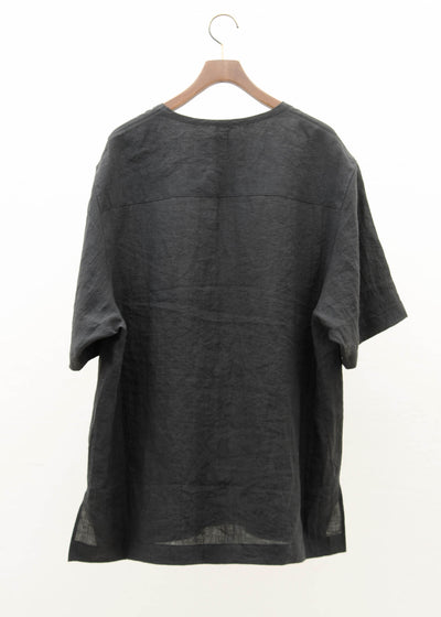 ZIIIN / "AVENO" One Pocket Loose Tunic / BLACK