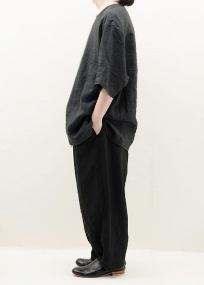 ZIIIN / "AVENO" One Pocket Loose Tunic / BLACK
