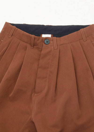 JAN-JAN VAN ESSCHE "TROUSERS#65" REDWOOD DRY WOOL TWILL