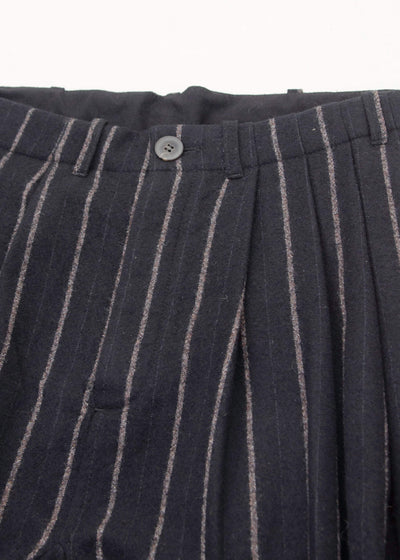 JAN-JAN VAN ESSCHE "TROUSERS#65" BLACK STRIPED VINTAGE WOOL