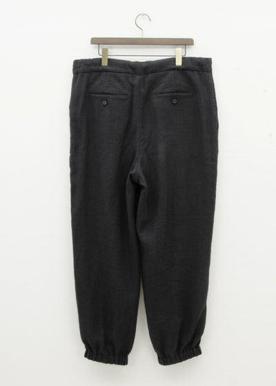 ZIIIN "VENKEI" HEMGATHER PANT / BLACK