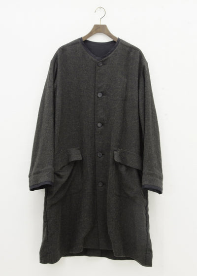 ZIIIN "SANZOH" DOCTOR COAT / BROWN BLACK
