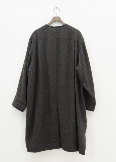 ZIIIN "SANZOH" DOCTOR COAT / BROWN BLACK