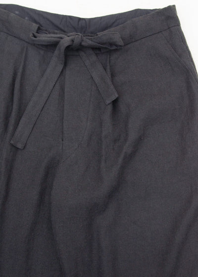 ZIIIN "VENKEI" HEMGATHER PANT / BLACK