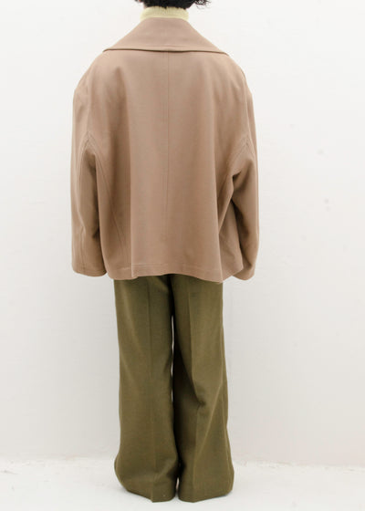 HED MAYNER CROPPED PEACOAT / CAMEL