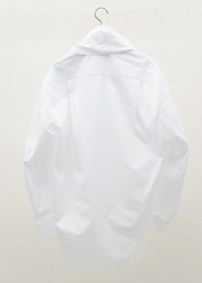 HED MAYNER SCARF COLLAR SHIRT / WHITE