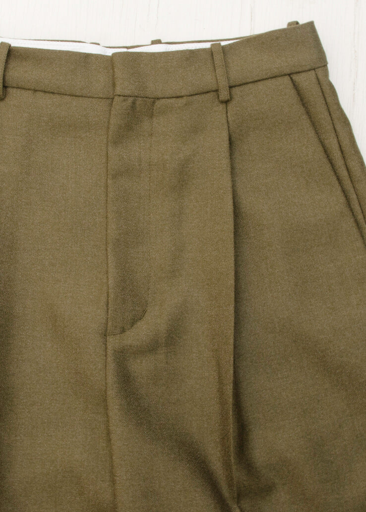 HED MAYNER ELONGATED TROUSERS / OLIVE