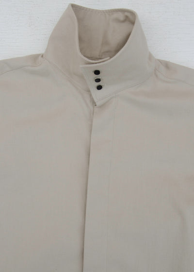 ZIIIN "OSCAR / 21AW" HIGH NECK COLLAR SHIRT / BEIGE