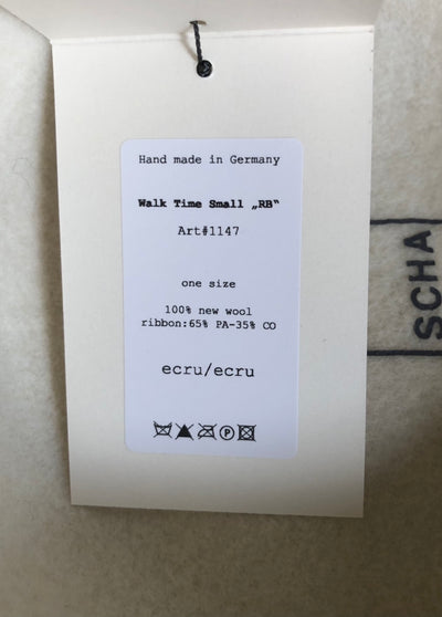 SCHA Art#1147 / Walk Time Small ''RB'' / ecru × ecru