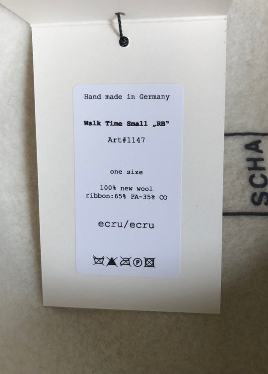 SCHA Art#1147 / Walk Time Small ''RB'' / ecru × ecru