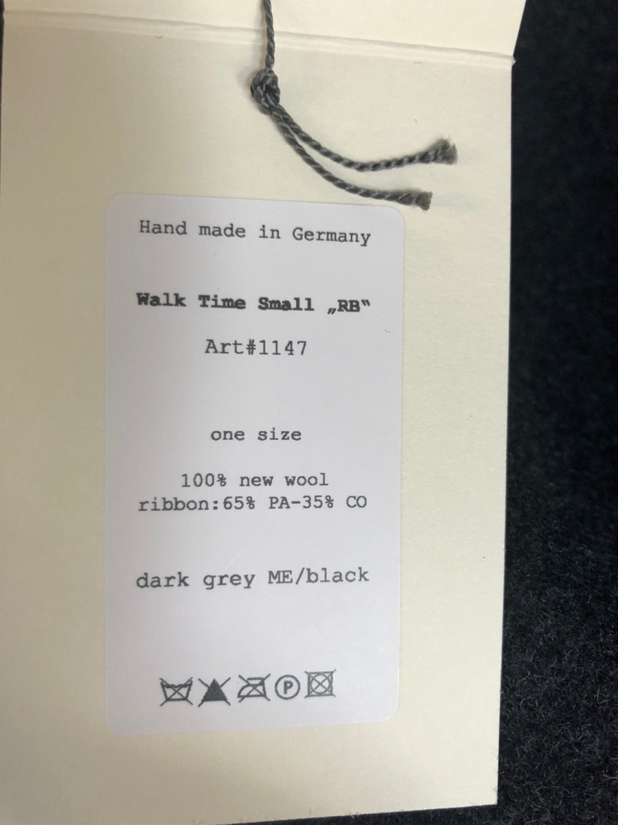 SCHA Art#1147 / Walk Time Small ''RB'' / dark grey melange × black
