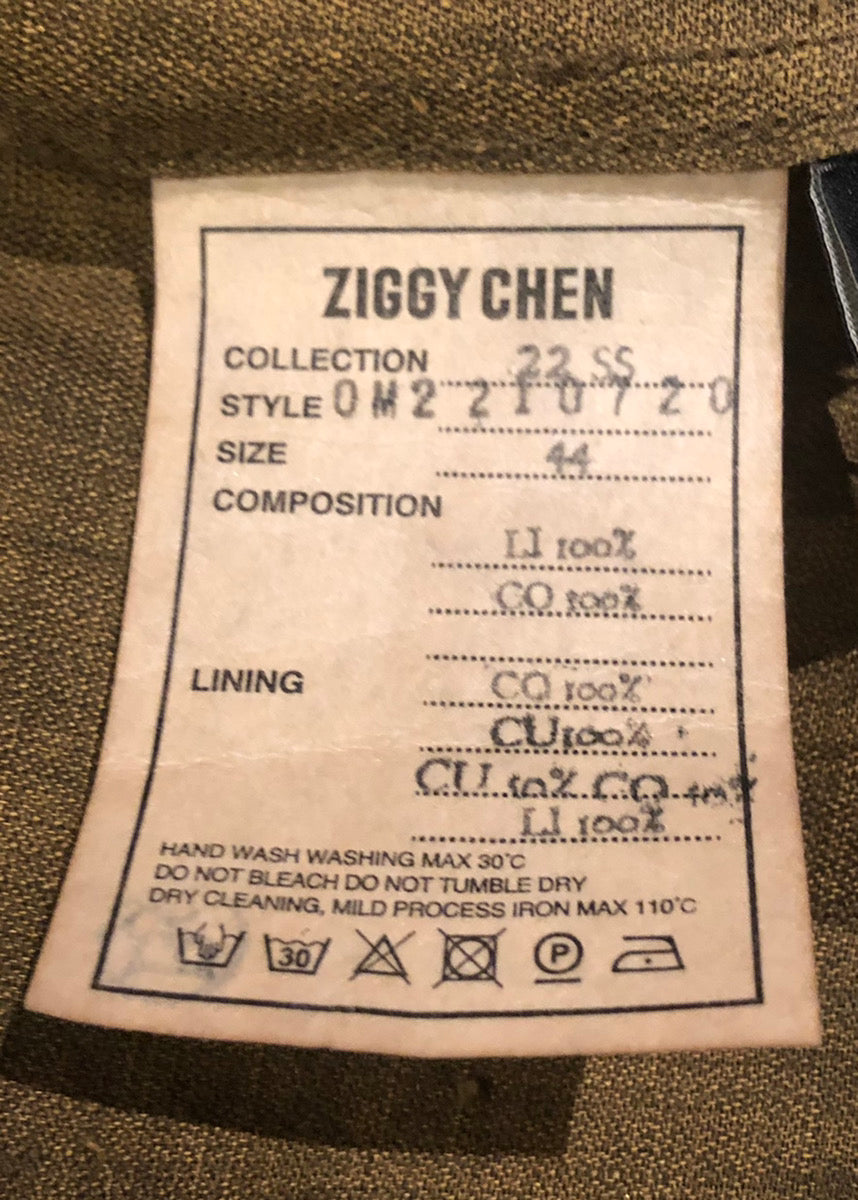 ZIGGY CHEN V领短袖衬衫