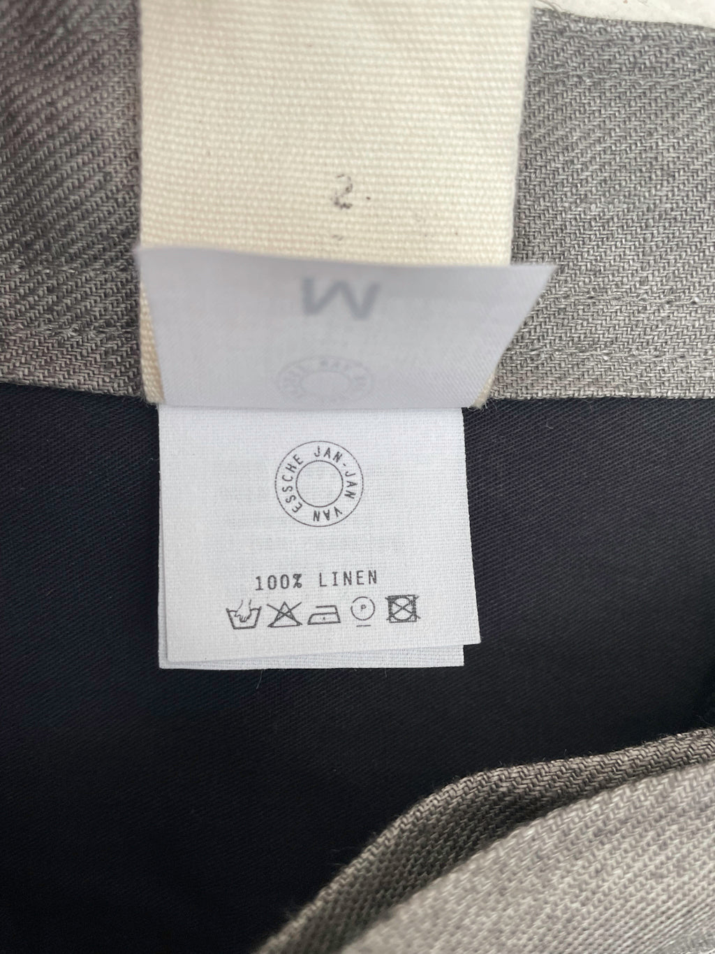 JAN-JAN VAN ESSCHE“裤子#67”SUMI 亚麻斜纹布