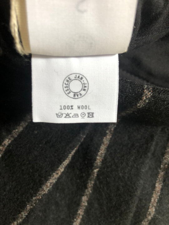 JAN-JAN VAN ESSCHE "TROUSERS#65" BLACK STRIPED VINTAGE WOOL