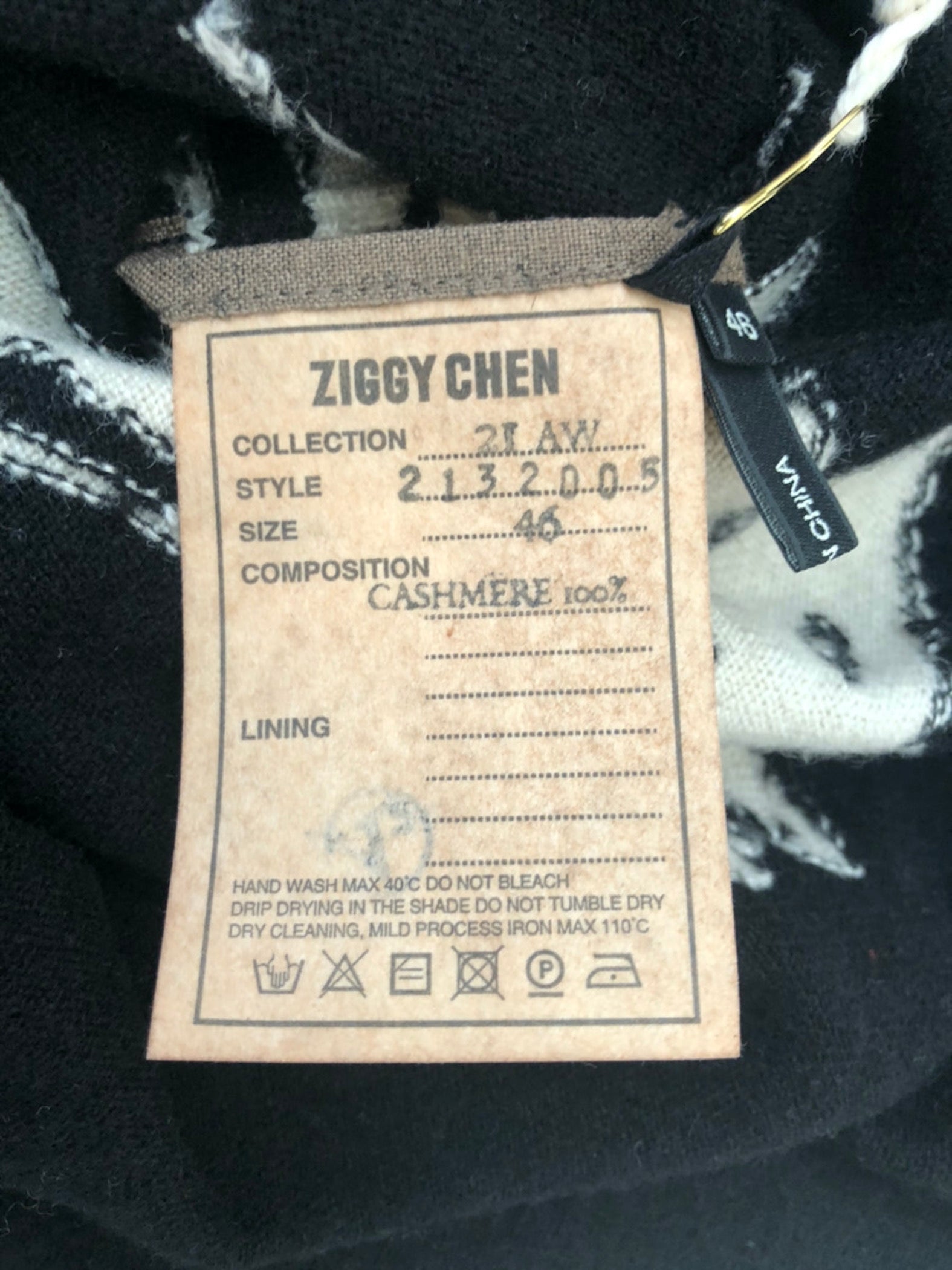 ZIGGY CHEN 毛衣 Art.#005 / 黑色