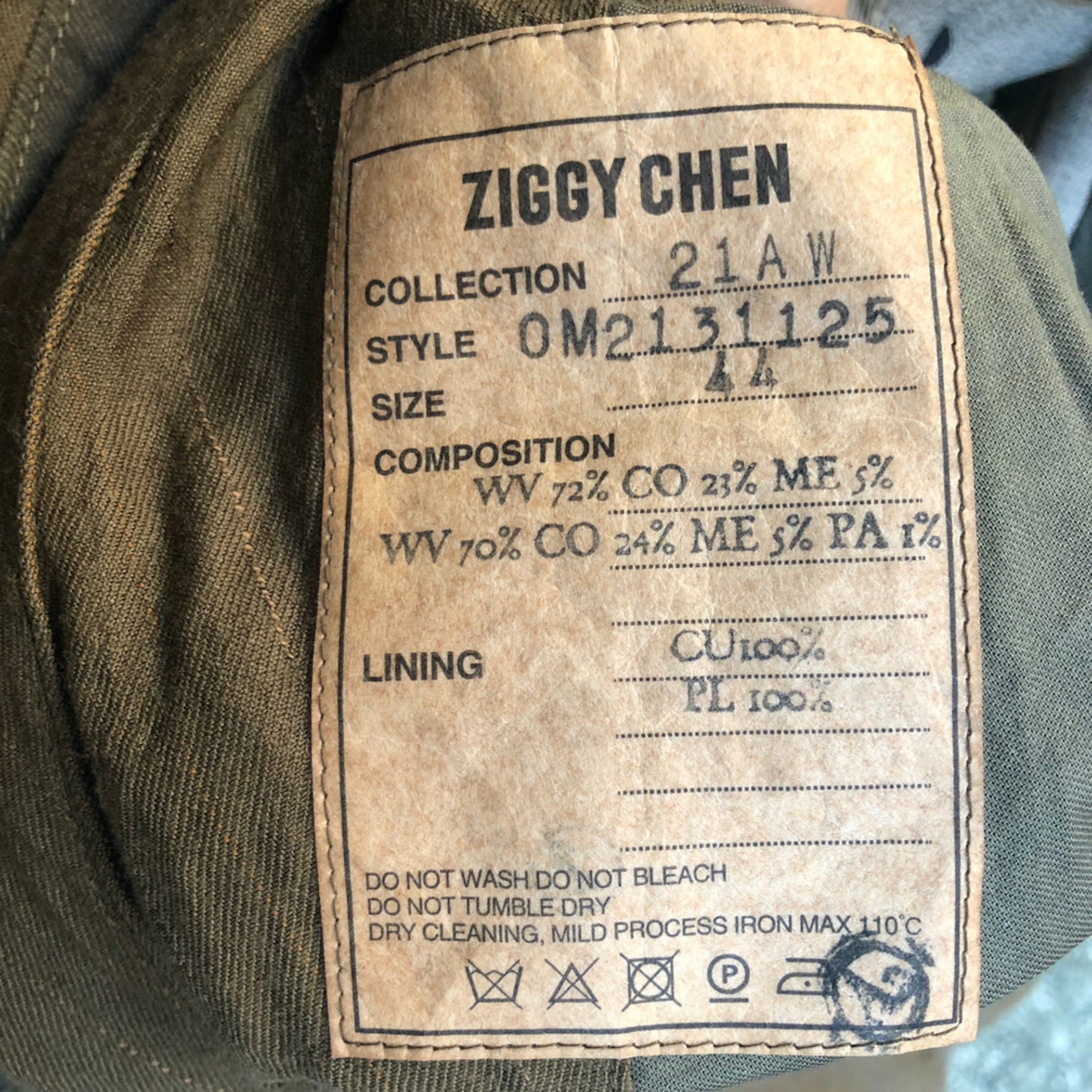 ZIGGY CHEN 外套艺术 #125