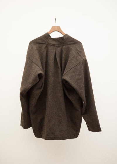 JAN-JAN VAN ESSCHE "SWEAT#56" NATURAL BROWN VINTAGE WOOL