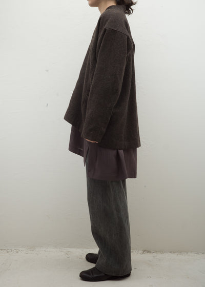 JAN-JAN VAN ESSCHE "SWEAT#56" NATURAL BROWN VINTAGE WOOL