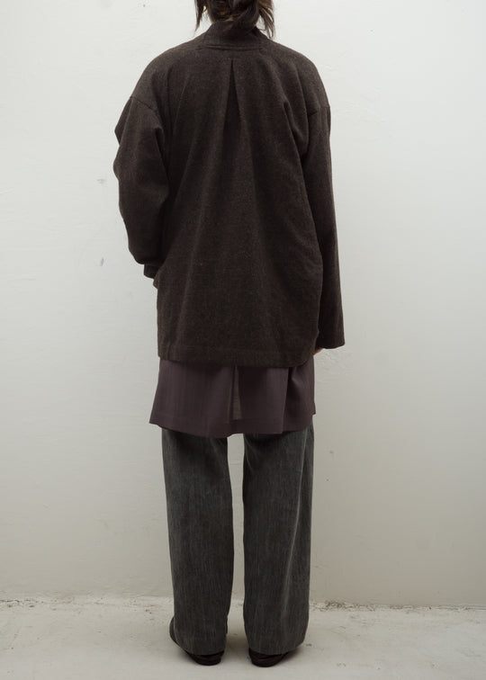 JAN-JAN VAN ESSCHE "SWEAT#56" NATURAL BROWN VINTAGE WOOL