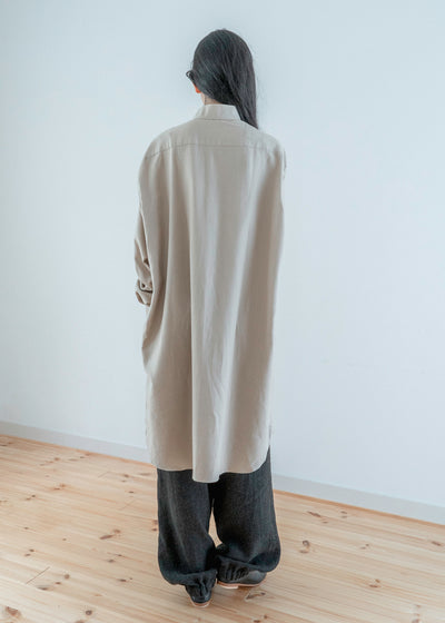 ZIIIN "VENKEI" HEMGATHER PANT / BROWNBLACK