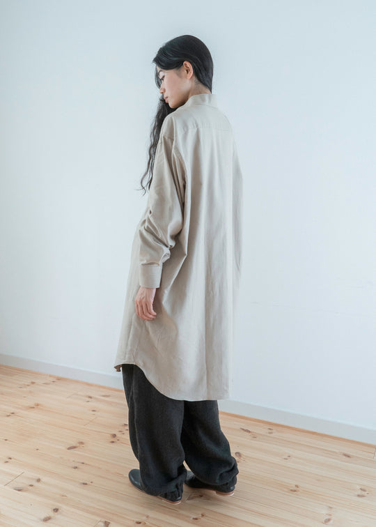 ZIIIN "VENKEI" HEMGATHER PANT / BROWNBLACK