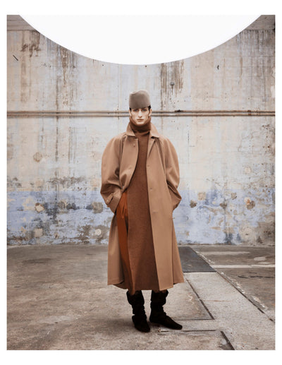 HED MAYNER RAGLEN COAT / CAMEL